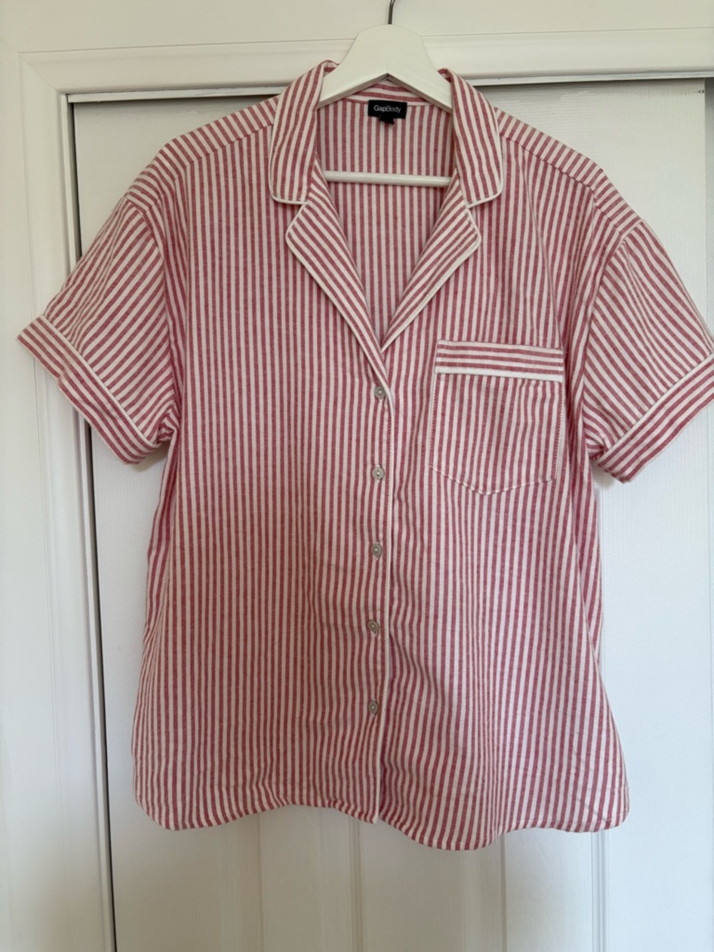 GapBody Flannel Short-Sleeve PJ Top